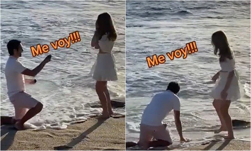 VIDEO | Le propone matrimonio a su novia en la playa y pierde el anillo ...